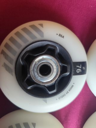 Ruedas Patines Oxelo 76mm 
