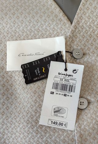 ELEGANTE CHALECO CEREMONIA NUEVO, CON ETIQUETAS, Y