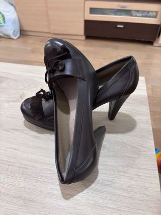 Zapatos Chamby Piel Marrón Talla 41