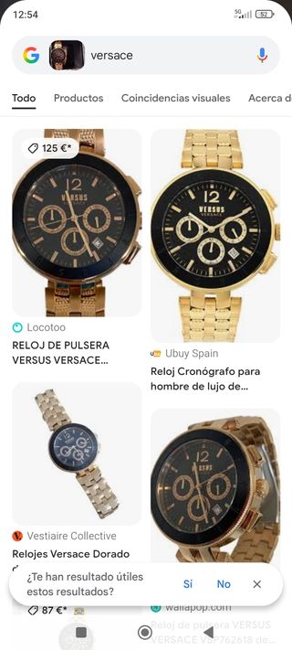 Reloj Versace Hombre Dorado