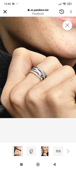 Anillo Pandora plata