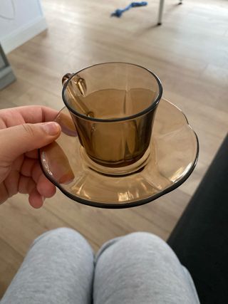 Tazas pequeñas de cristal