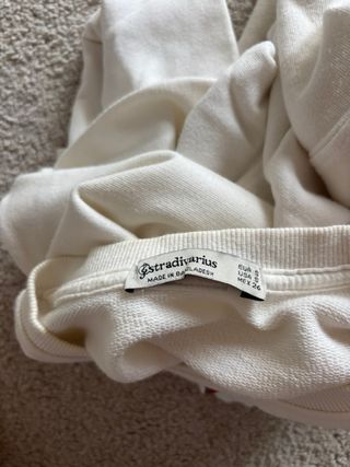 Sudadera USA Stradivarius Blanca Talla S