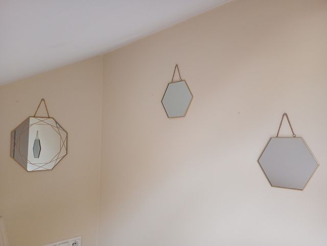 Juego 3 Espejos Hexagonales Decorativos