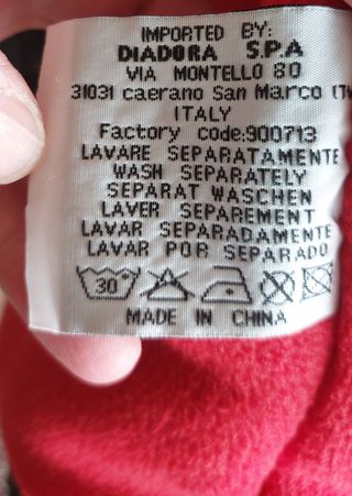 Parka Diadora Hombre Azul