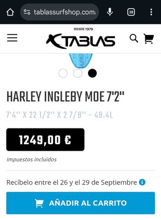 Tabla de surf Harley Ingleby Moe Thunderbolt Mid