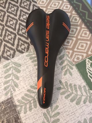 Sillín Selle San Marco Monza Negro/Naranja