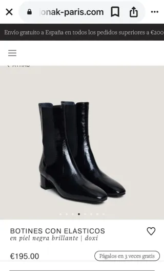 Jonak Botines Piel Negro Talla 41