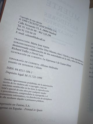 Libro: Muerte entre bastidores: Y otros cuentos