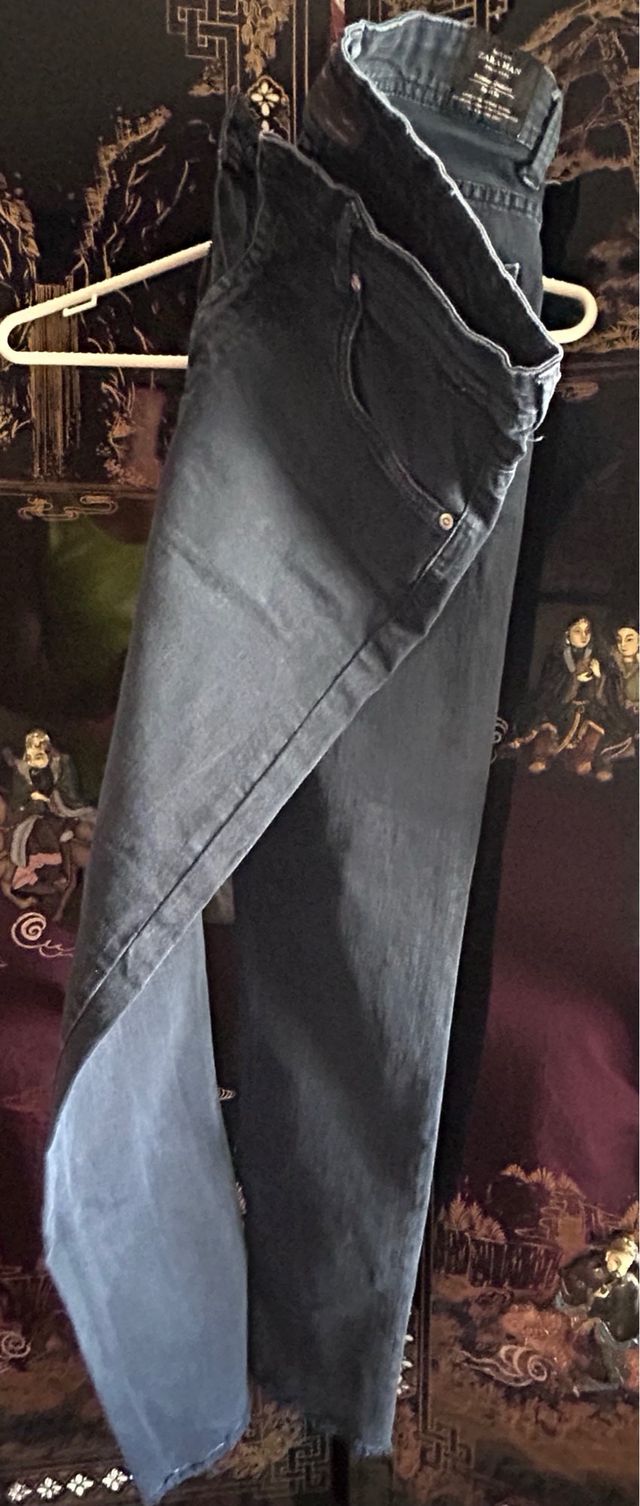 Zara Jeans Slim Fit Hombre Azul