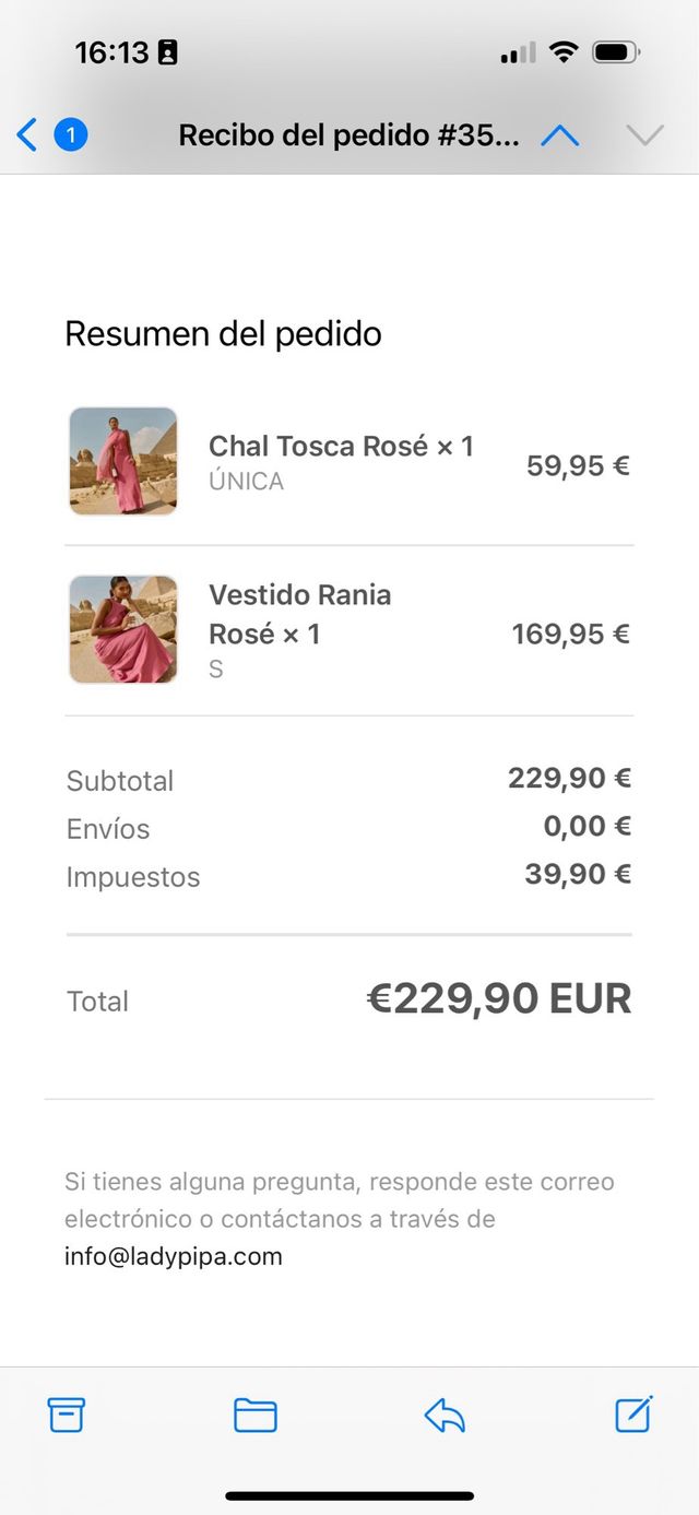 Vestido de fiesta LADY PIPA rosa