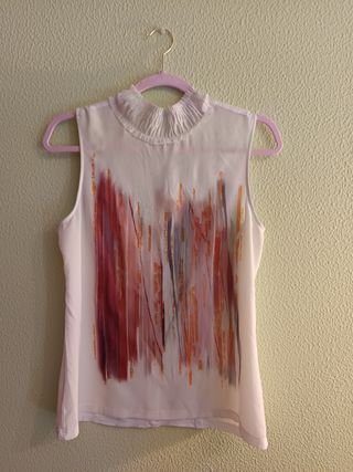 Blusa Zara Estampada Multicolor