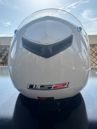 Casco de moto LS2 blanco