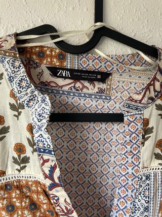 Vestido Zara Estampado Patchwork
