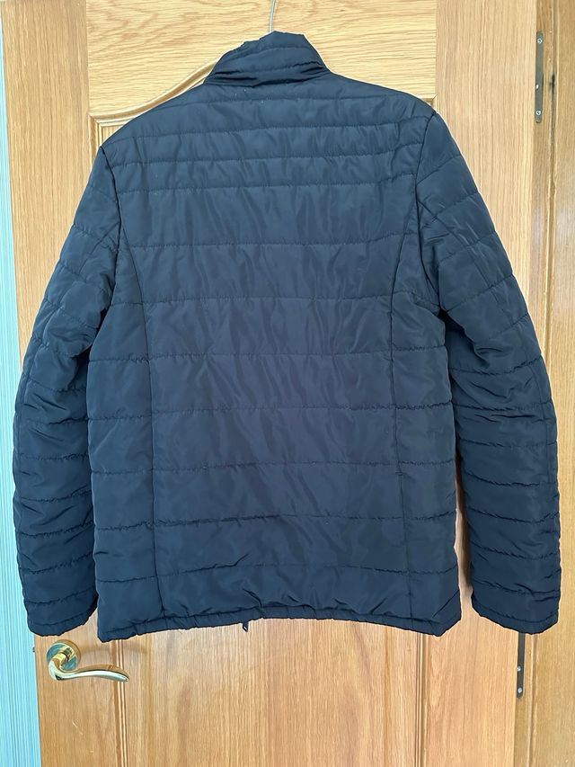 Anorak acolchado hombre negro