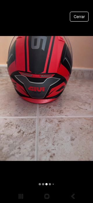 Casco Integral Givi Rojo y Negro