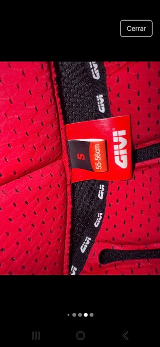 Casco Integral Givi Rojo y Negro