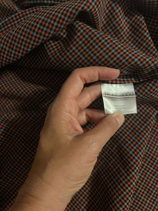 Camisa Roseanna cuadros marrón