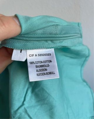 Blusa halter vintage color verde azulado