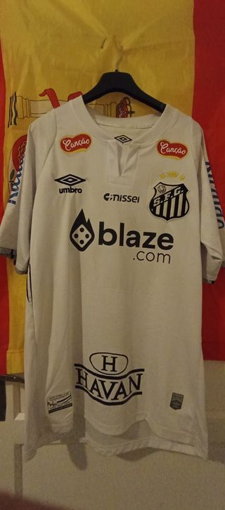 Camiseta Fútbol Santos Umbro Blanca