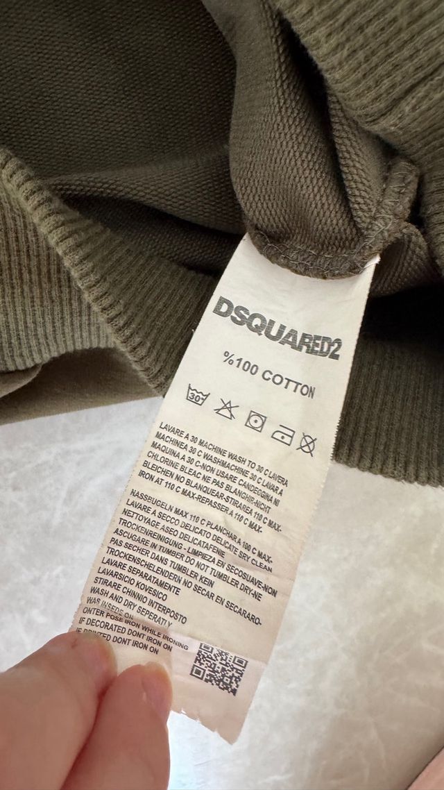 Felpa DSQUARED2 Milano Verde Oliva