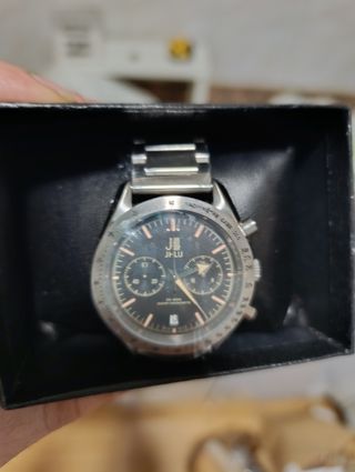 Reloj JFLU Plata y Negro