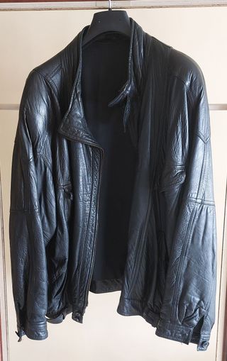 Cazadora de piel para hombre