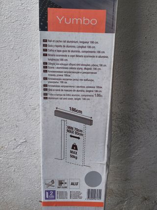 Kit Puerta Corredera Aluminio 186cm