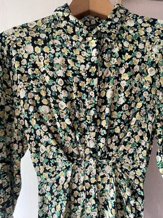 Vestido largo estampado floral