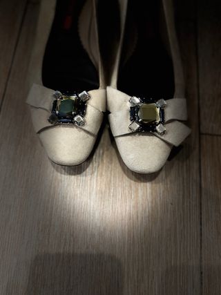 Bailarinas Piel Beige Carolina Herrera