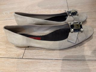 Bailarinas Piel Beige Carolina Herrera