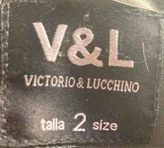 Chaqueta de piel Vittorio & Lucchino Negra Pelo