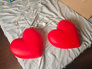 Luces Corazón Rojas