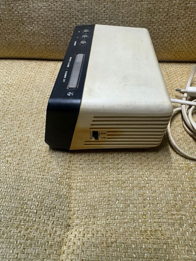 Rádio Despertador Philips Bege