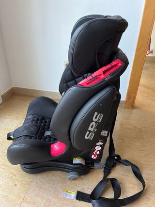 Silla de coche Isofix SPS negra. grupos 1,2,3
