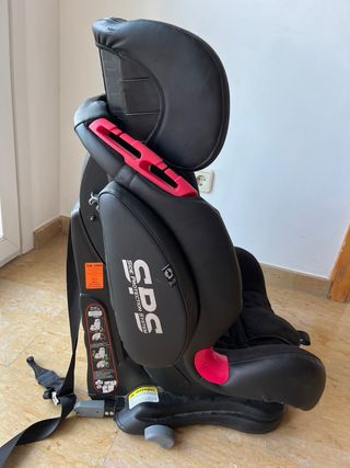 Silla de coche Isofix SPS negra. grupos 1,2,3