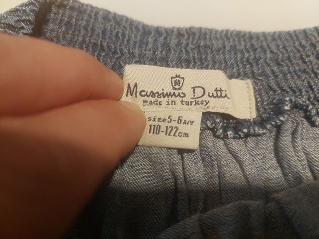Falda tejana Massimo Dutti niña 5-6 años