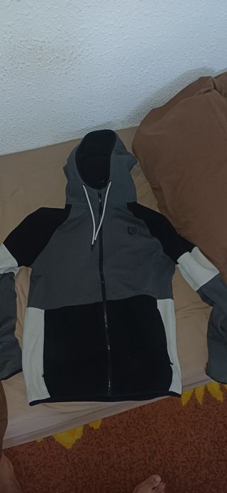 Sudadera Footkorner Gris y Negro