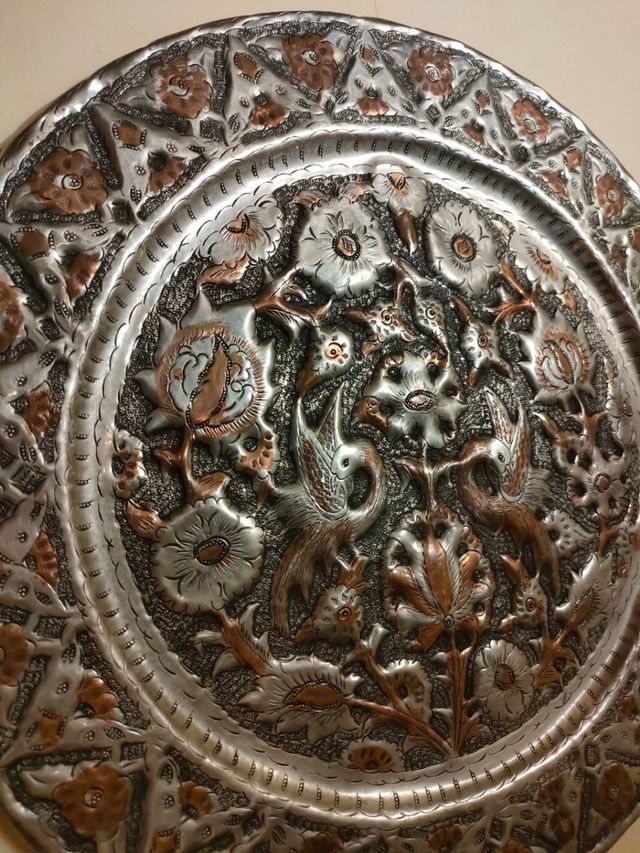 Plato Decorativo Turco Metal 35cm