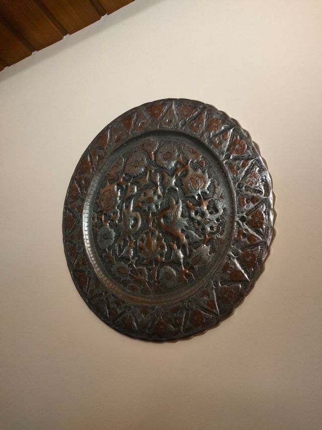 Plato Decorativo Turco Metal 35cm