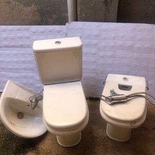 Conjunto baño completo: inodoro, bide y pila