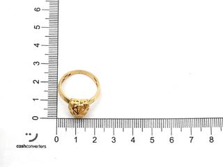 sortija oro 18k con piedra con circonita