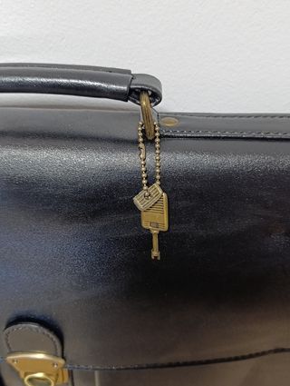 Maletín Vintage Piel Negra