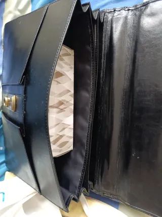 Maletín Vintage Piel Negra