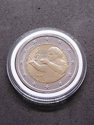 2€ Grecia 2025 Commemorativo Theodorakis