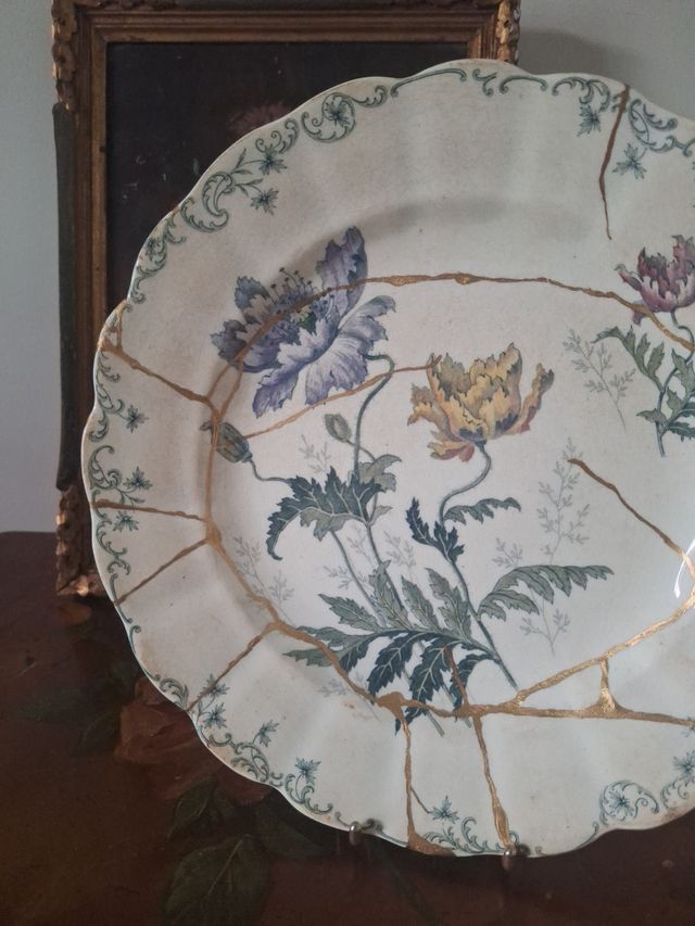 Plato Llano Policromado Hippolyte Boulenger