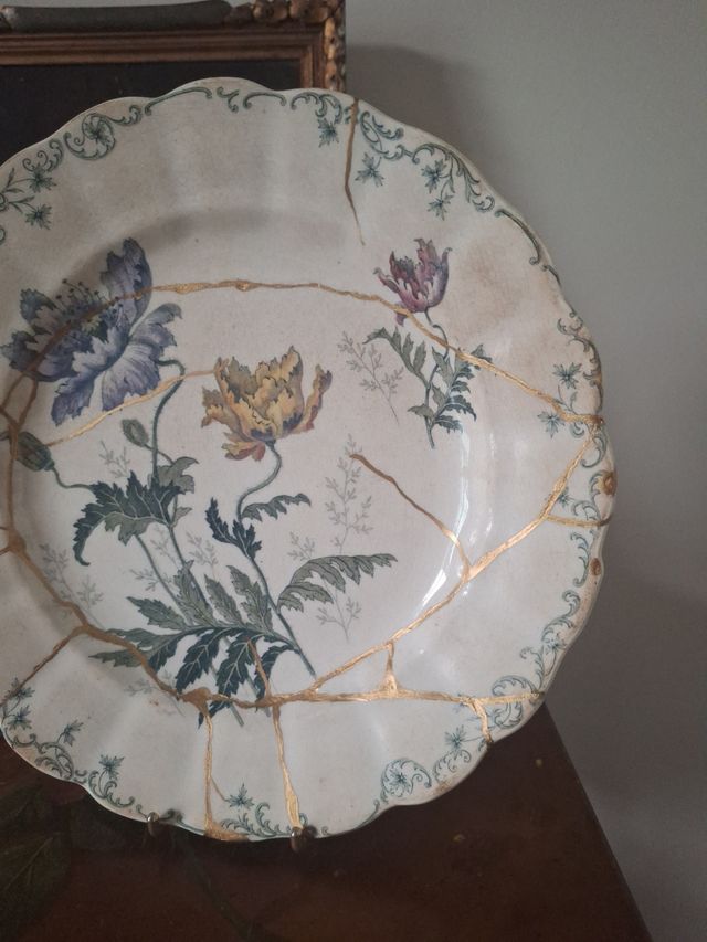 Plato Llano Policromado Hippolyte Boulenger