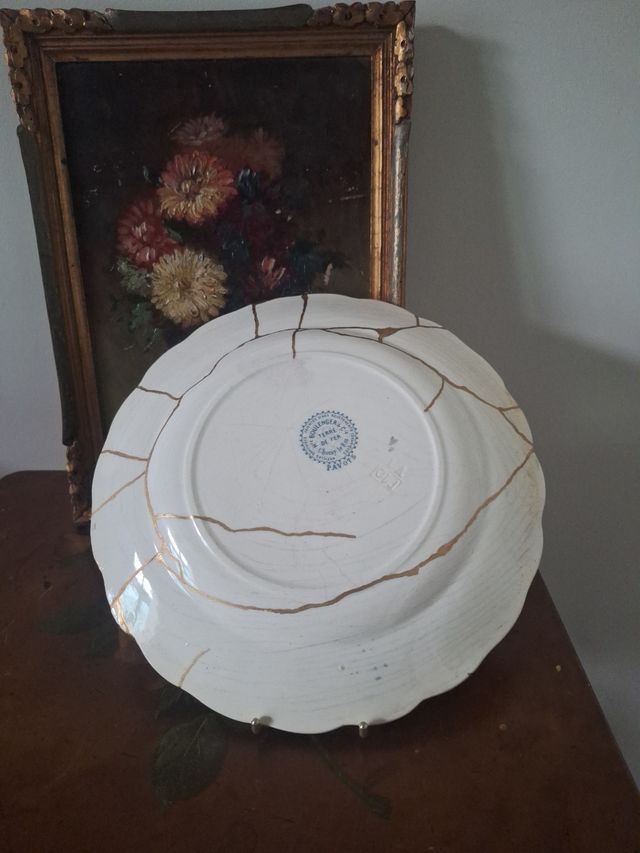 Plato Llano Policromado Hippolyte Boulenger