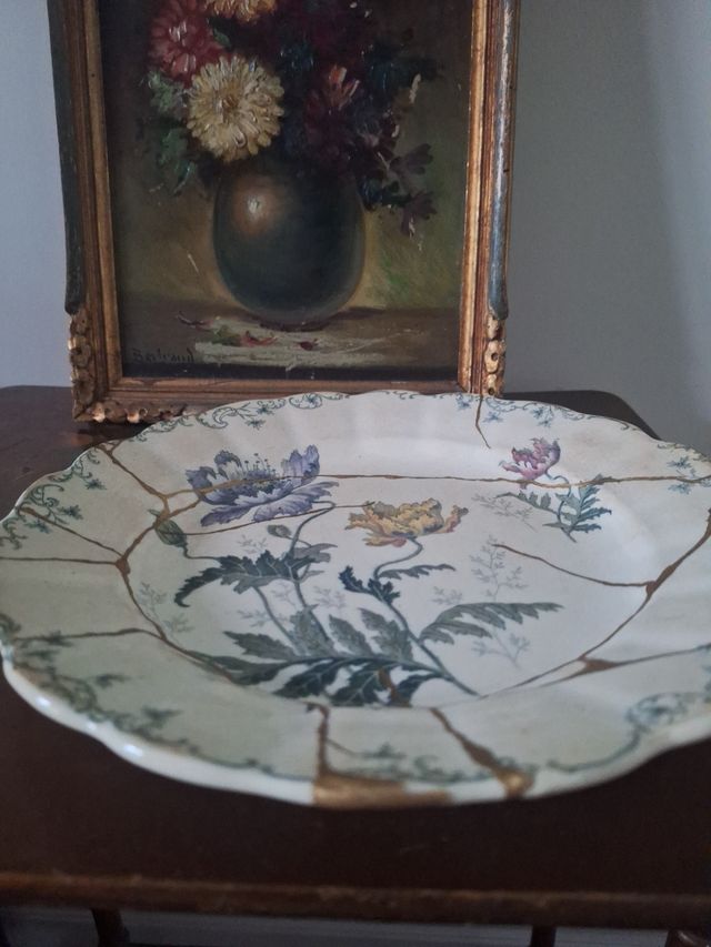 Plato Llano Policromado Hippolyte Boulenger