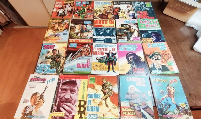 25 comic antiguo de bolsillo.